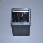 Pneumatic pop-up tabletop socket
